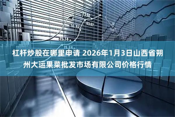 杠杆炒股在哪里申请 2026年1月3日山西省朔州大运果菜批发市场有限公司价格行情